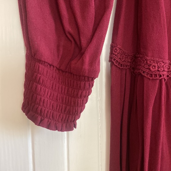 Large Burgundy Mini Dress - Picture 8 of 9